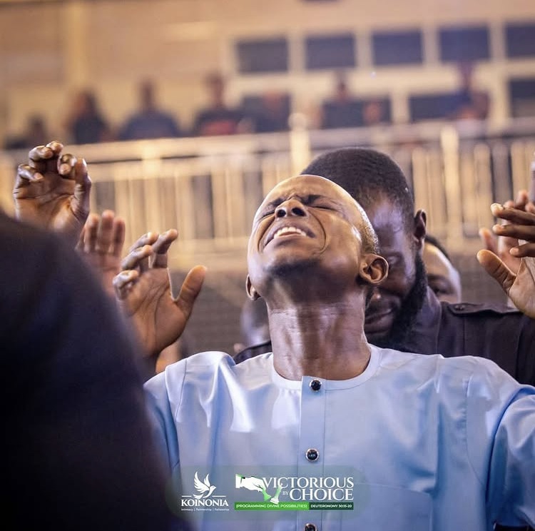 More smiling people in Church