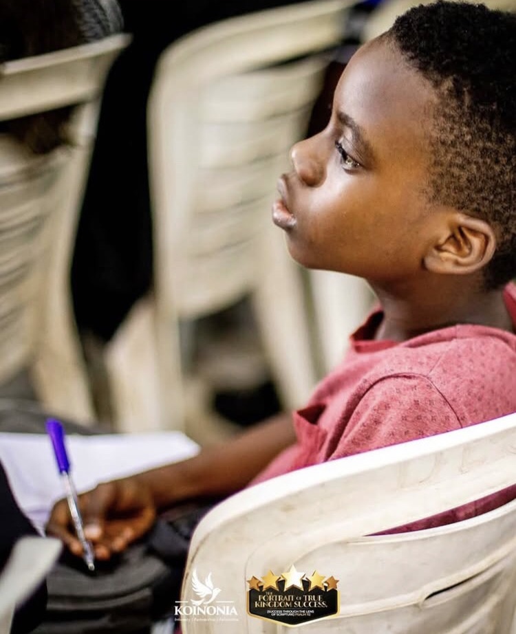 Little boy listening to Gods Word