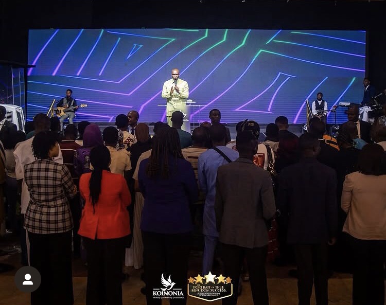 People saying the Salvation Prayer.