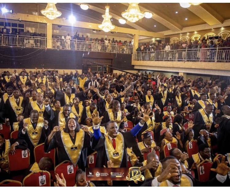 Students rejoicing