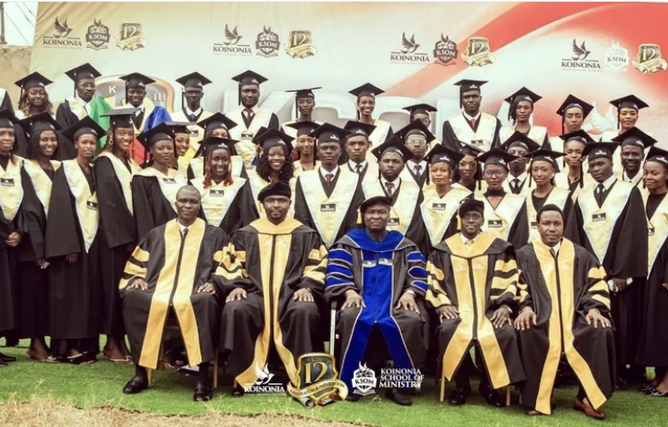 Group photo with students