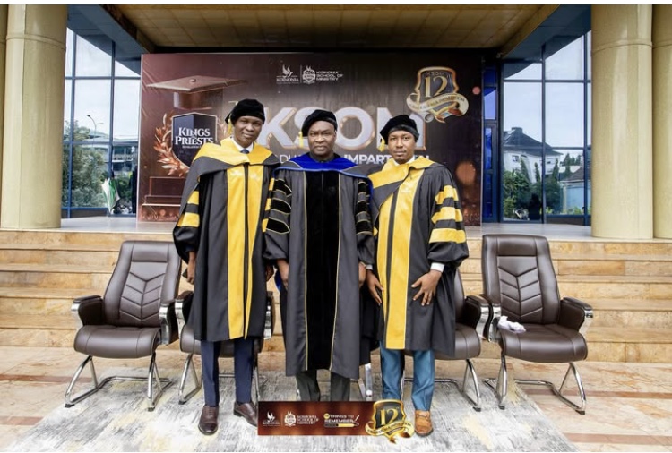 Apostle with two of the leaders